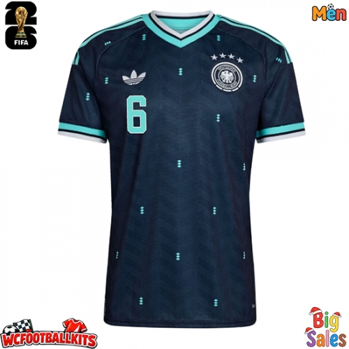 Germany Joshua Kimmich #6 Replica Away Stadium Shirt World Cup 2026 Short Sleeve